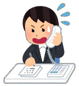 電話応対のグループワーク、頑張っています！